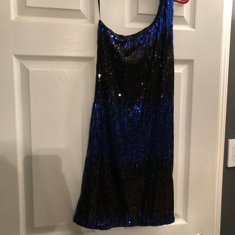Black and blue sequin Arden B minidress New Years
